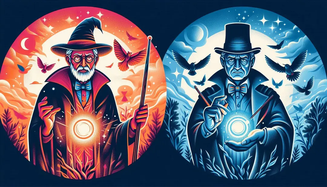 Het verschil tussen tovenaars en goochelaars
